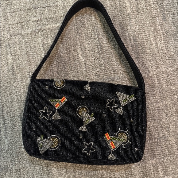 VIRAL Beaded cocktail Shoulder Bag with Cocktail Design Marshalls - Picture 3 of 3